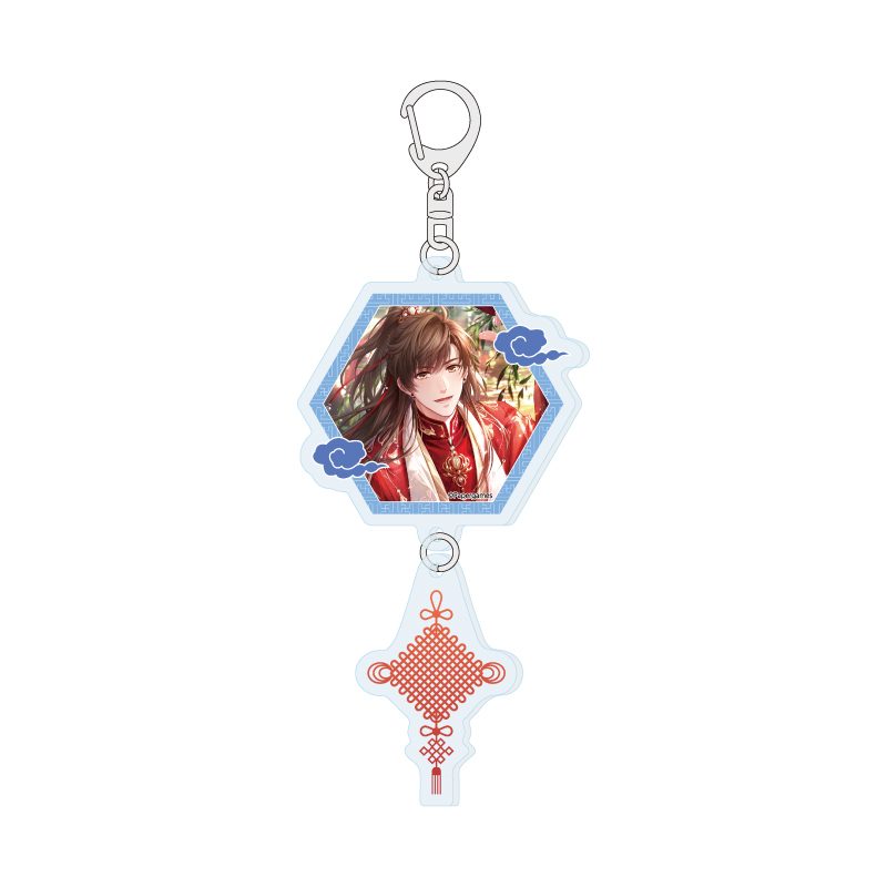 連結アクリルキーホルダー 恋とプロデューサー -EVOL×LOVE- 07 ハク(公式イラスト) (Linked Acrylic Key Chain "Mr Love: Queen's Choice" 07 Gavin (Haku) (Official Illustration))