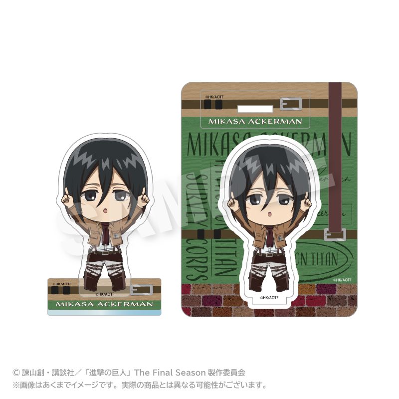 進撃の巨人 ぽいんつアクリルマスコット ミカサ・アッカーマン ("Attack on Titan" Points Acrylic Mascot Mikasa Ackerman)