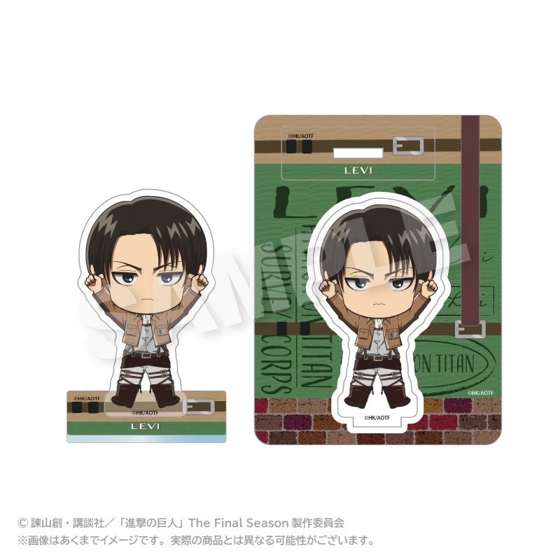 進撃の巨人 ぽいんつアクリルマスコット リヴァイ ("Attack on Titan" Points Acrylic Mascot Levi)