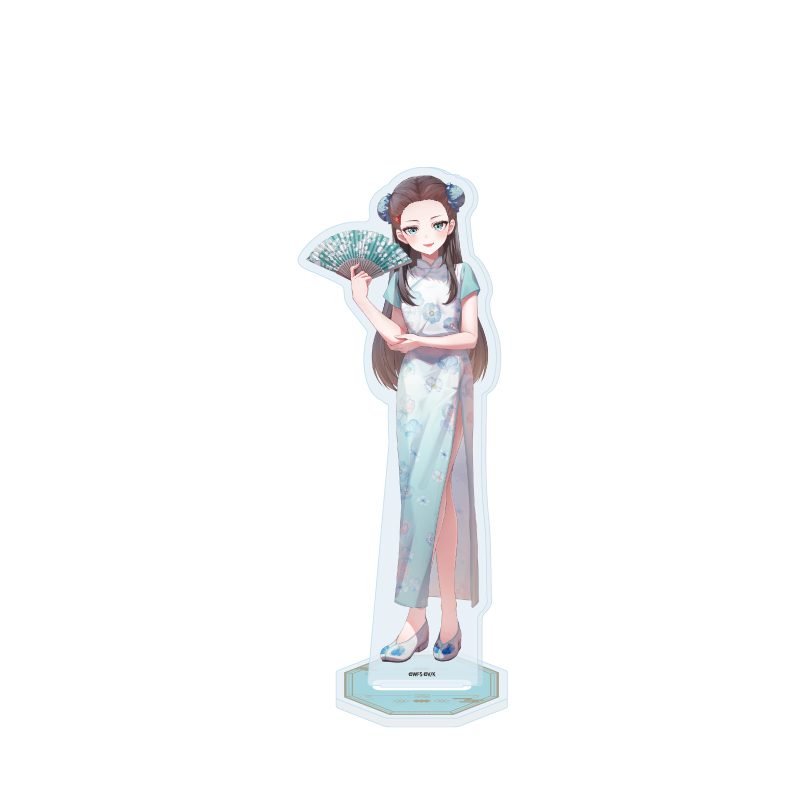 アクリルスタンド ヘブンバーンズレッド 10 大島二以奈 チャイナドレスVer.(描き下ろしイラスト) (Acrylic Stand "Heaven Burns Red" 10 Ohshima Niina China Dress Ver. (Original Illustration))