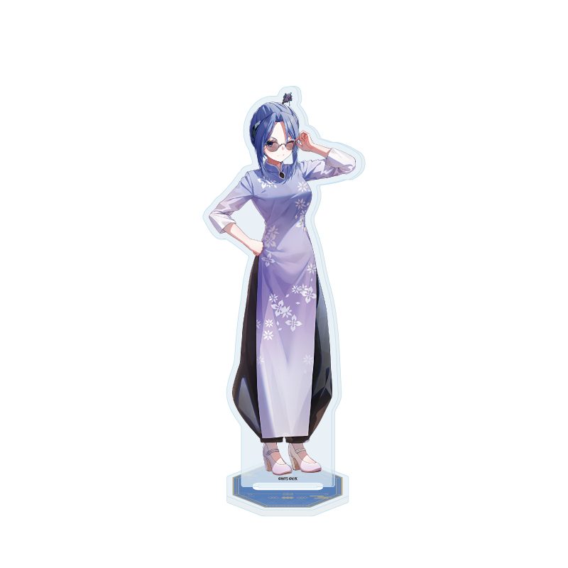 アクリルスタンド ヘブンバーンズレッド 11 華村詩紀 チャイナドレスVer.(描き下ろしイラスト) (Acrylic Stand "Heaven Burns Red" 11 Hanamura Shiki China Dress Ver. (Original Illustration))