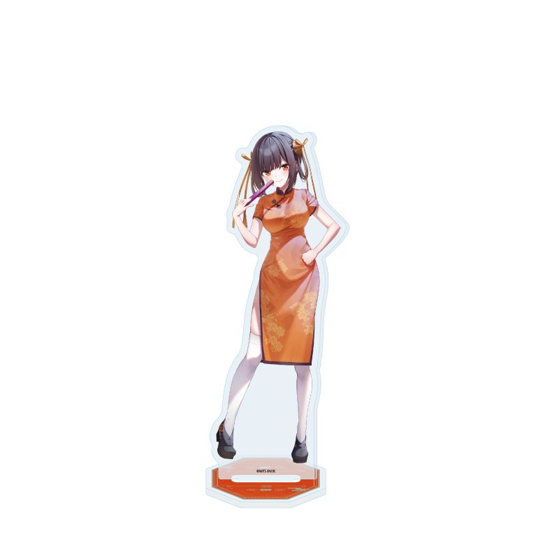 アクリルスタンド ヘブンバーンズレッド 12 李映夏 チャイナドレスVer.(描き下ろしイラスト) (Acrylic Stand "Heaven Burns Red" 12 Li Yingxia China Dress Ver. (Original Illustration))