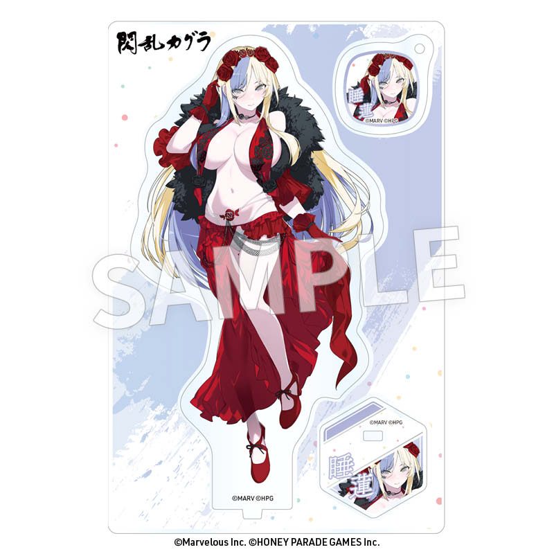 閃乱カグラ アクリルフィギュア 睡蓮(フラメンコ風水着) ("Senran Kagura" Acrylic Figure Suiren (Flamenco Style Swimwear))