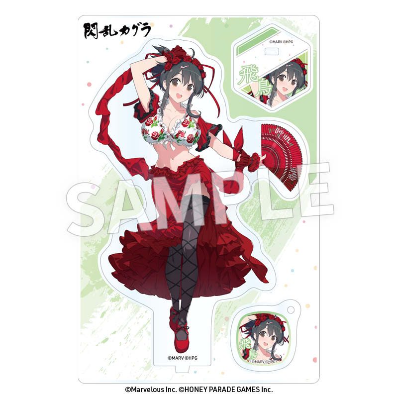 閃乱カグラ アクリルフィギュア 飛鳥(フラメンコ風水着) ("Senran Kagura" Acrylic Figure Asuka (Flamenco Style Swimwear))