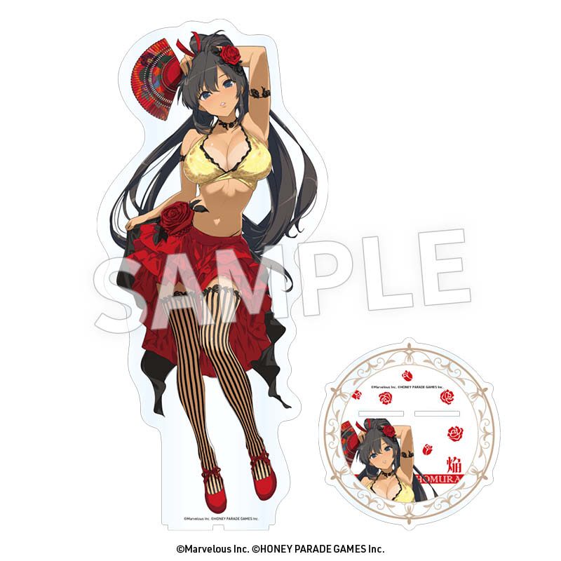 閃乱カグラ アクリルメガフィギュア 焔(フラメンコ風水着) ("Senran Kagura" Acrylic Mega Figure Homura (Flamenco Style Swimwear))