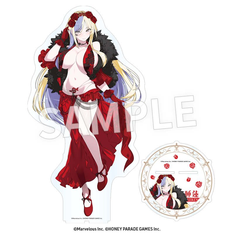 閃乱カグラ アクリルメガフィギュア 睡蓮(フラメンコ風水着) ("Senran Kagura" Acrylic Mega Figure Suiren (Flamenco Style Swimwear))