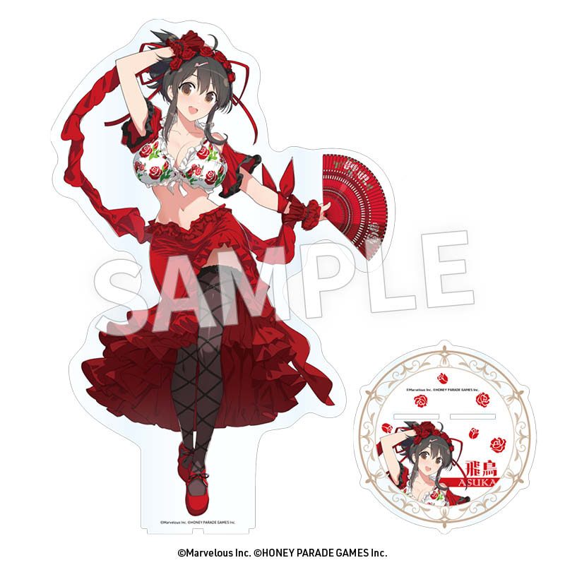 閃乱カグラ アクリルメガフィギュア 飛鳥(フラメンコ風水着) ("Senran Kagura" Acrylic Mega Figure Asuka (Flamenco Style Swimwear))