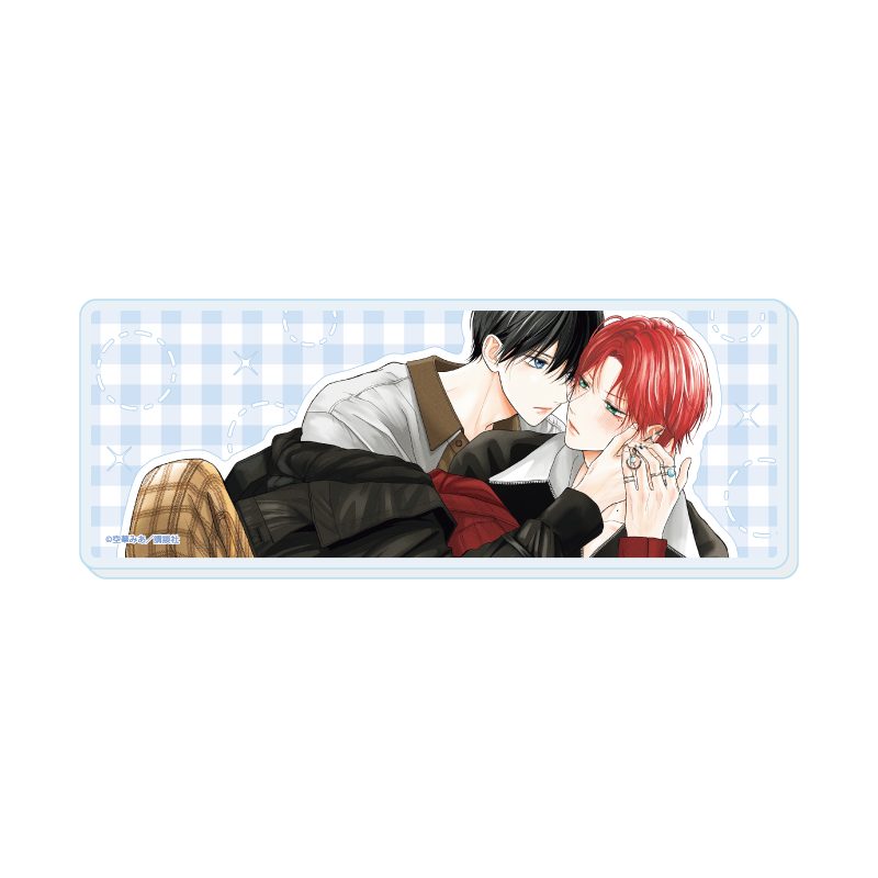 ミニアクリルブロック たまらないのは恋なのか 01 北原陸&美澄青羽A(公式イラスト) (Mini Acrylic Block "A Love Too Captivating" 01 Kitahara Riku & Misuzu Aoha A (Official Illustration))