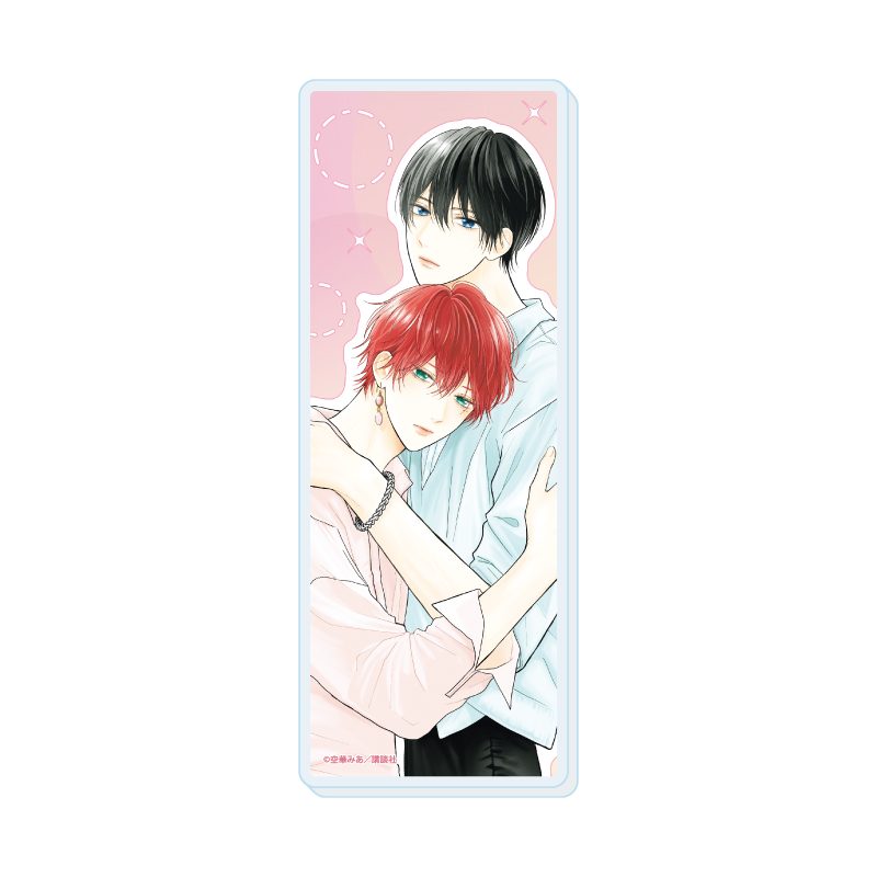 ミニアクリルブロック たまらないのは恋なのか 02 北原陸&美澄青羽B(公式イラスト) (Mini Acrylic Block "A Love Too Captivating" 02 Kitahara Riku & Misuzu Aoha B (Official Illustration))