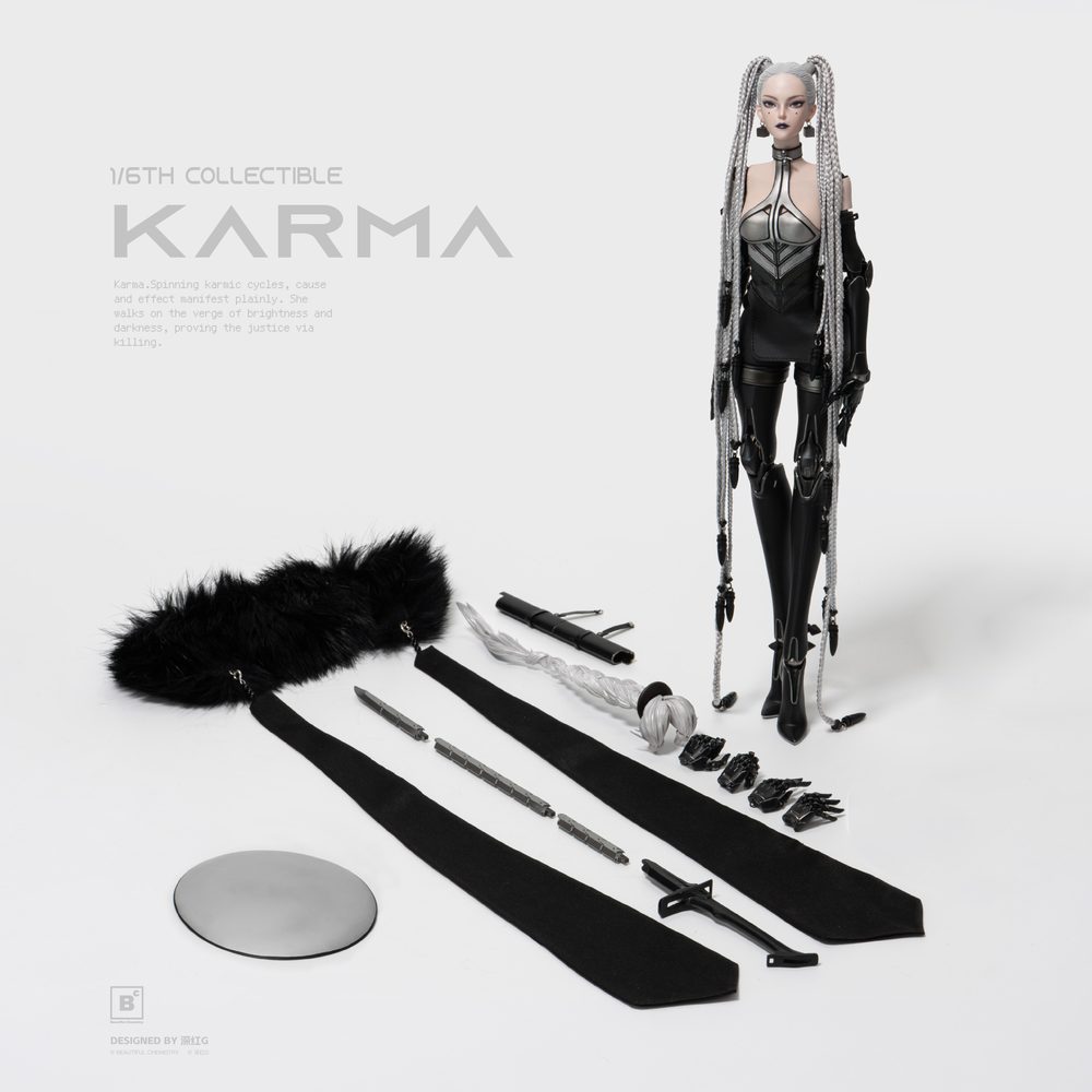Beautiful Chemistry × 深紅G 白夜Alba KARMA 1/6スケール可動フィギュア (BEAUTIFUL CHEMISTRY x SHEN HONG G WHITE NIGHT: ALBA KARMA 1/6 SCALE ACTION FIGURE)