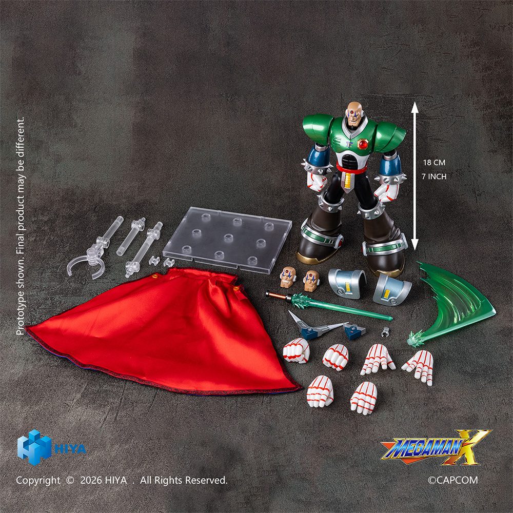 HIYA エクスクイジット・ベーシックシリーズ ノンスケール 全高約7.1インチ(約18cm) ロックマンX シリーズ シグマ アクションフィギュア (HIYA EXQUISITE BASIC Series Non Scale Total Height About 7.1 Inch (About 18cm) "Mega Man X" Series Sigma Action Figure)