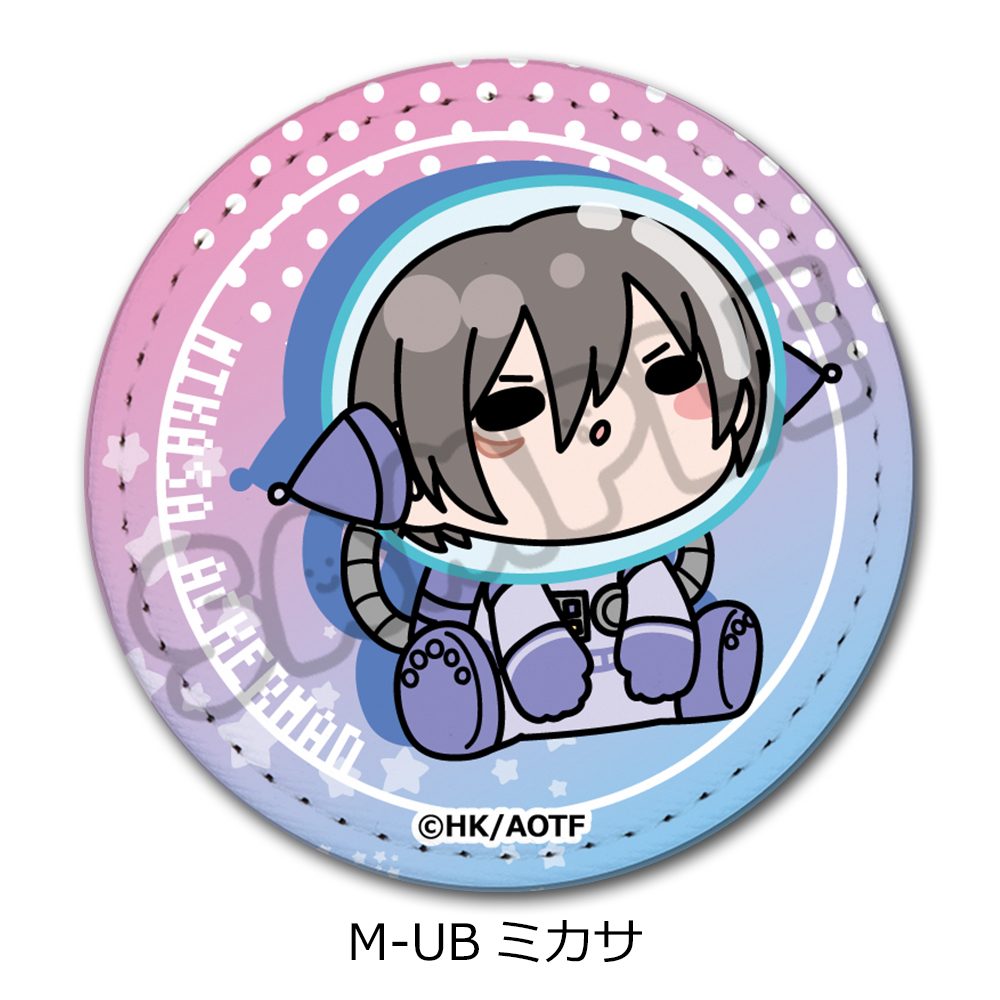 進撃の巨人 The Final Season 第17弾 レザーバッジ(丸形) M-UB ミカサ ("Attack on Titan The Final Season" Vol. 17 Leather Badge (Round) M-UB Mikasa)