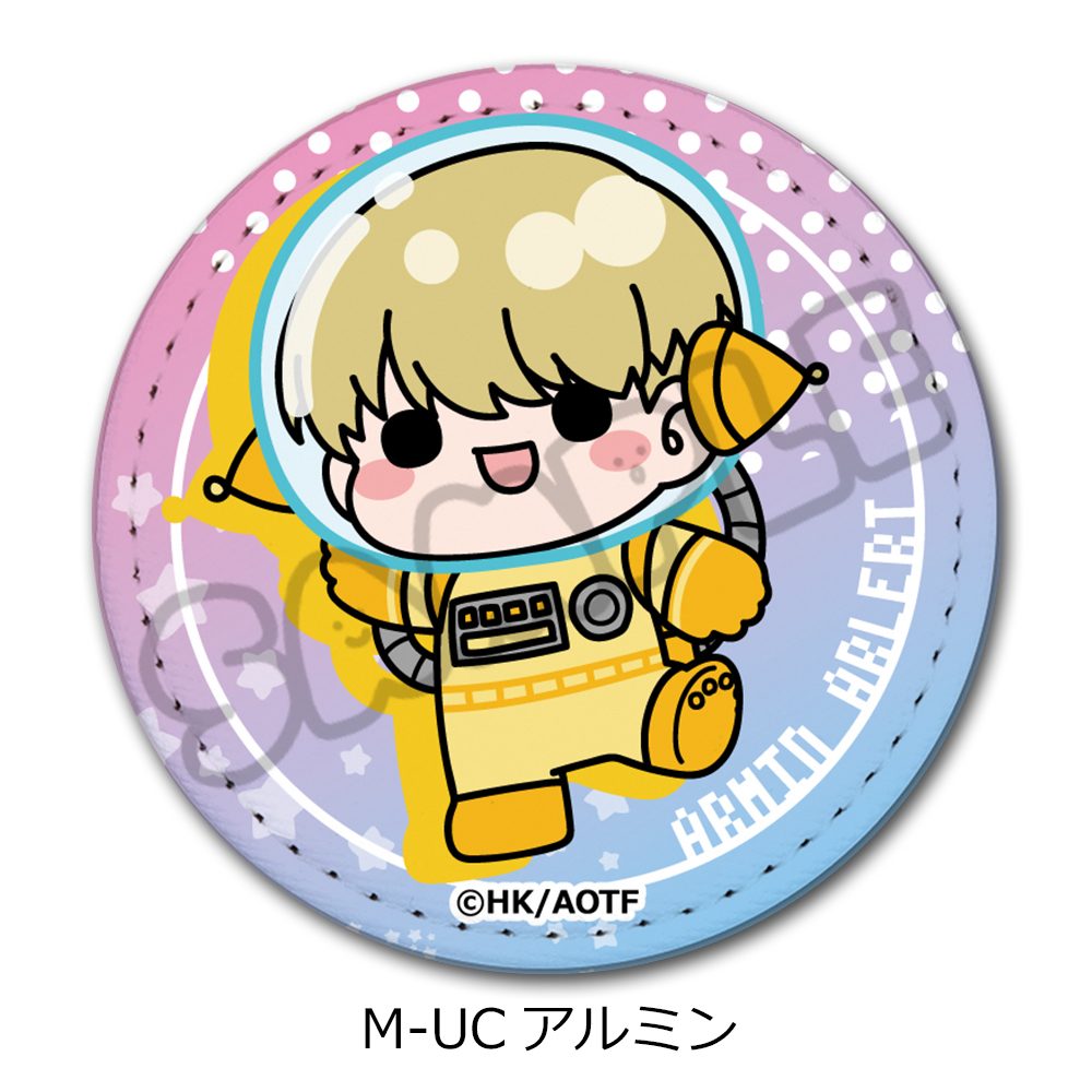 進撃の巨人 The Final Season 第17弾 レザーバッジ(丸形) M-UC アルミン ("Attack on Titan The Final Season" Vol. 17 Leather Badge (Round) M-UC Armin)
