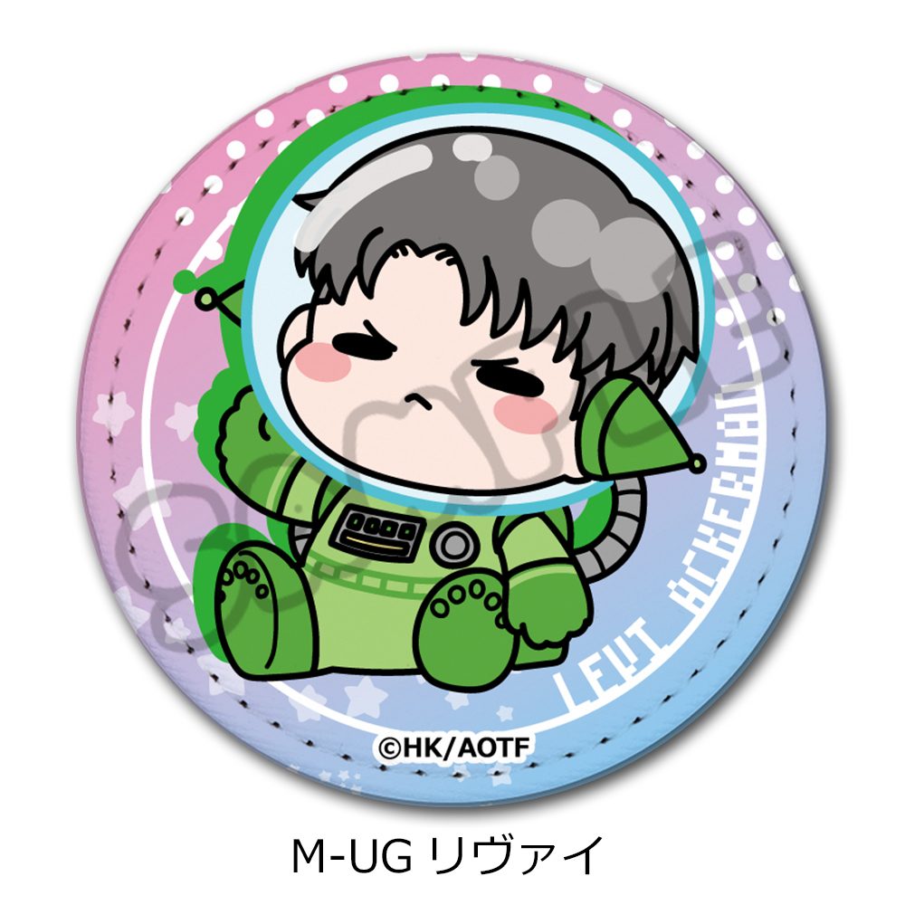 進撃の巨人 The Final Season 第17弾 レザーバッジ(丸形) M-UG リヴァイ ("Attack on Titan The Final Season" Vol. 17 Leather Badge (Round) M-UG Levi)
