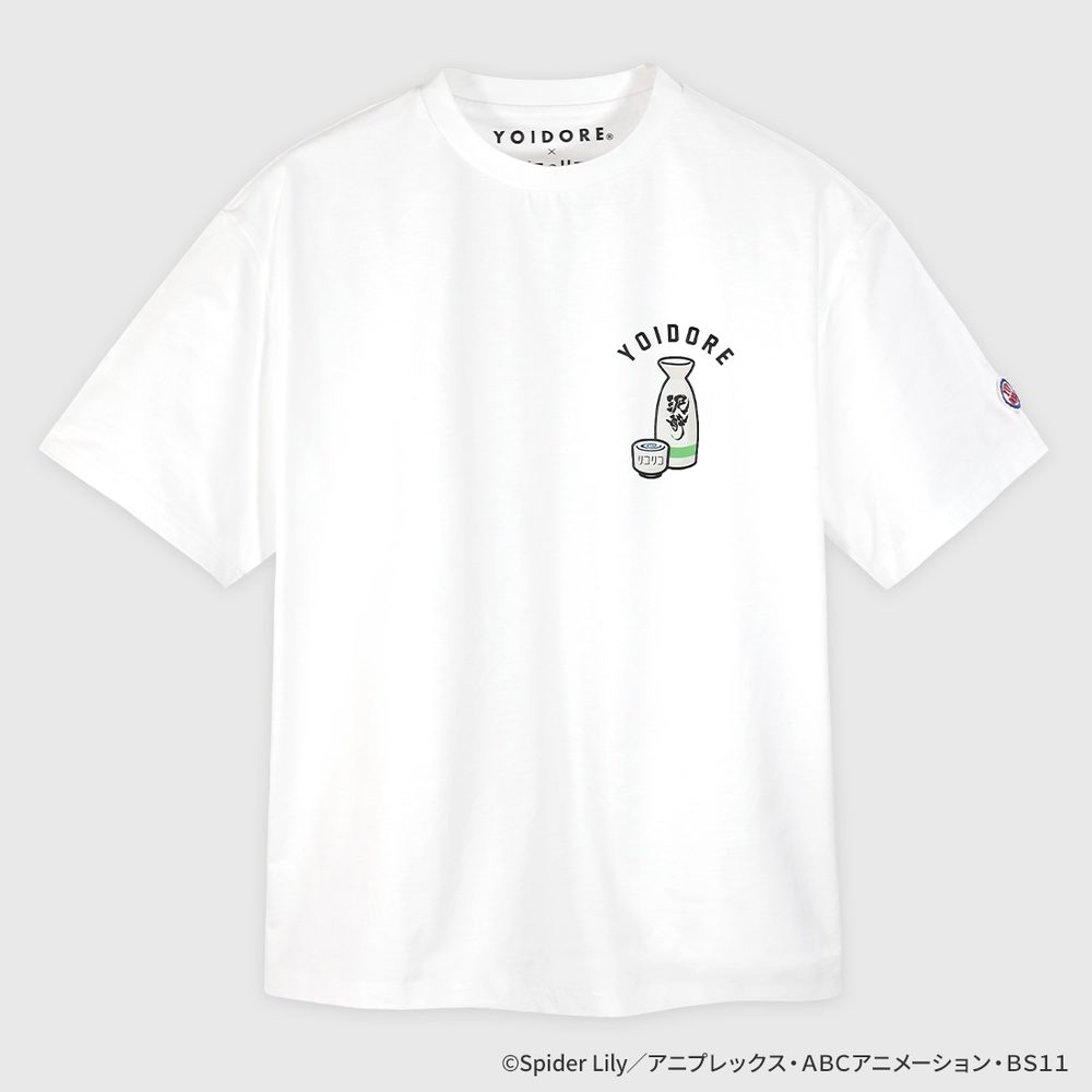 リコリス・リコイル YOIDOREコラボ 泥酔Tシャツ M ("Lycoris Recoil" YOIDORE Collaboration Dead Drunk T-shirt (M Size))