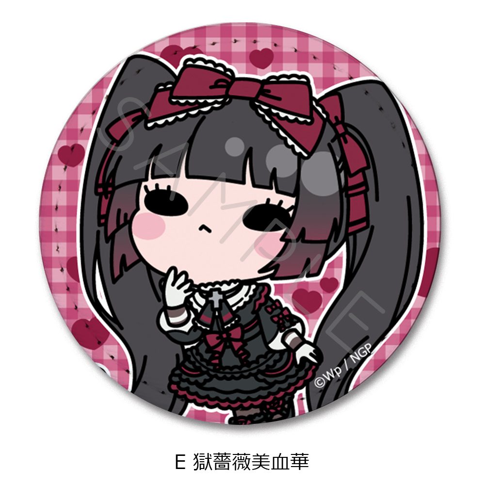NEEDY GIRL OVERDOSE レザーバッジ E 獄薔薇美血華 ("NEEDY STREAMER OVERLOAD" Leather Badge E Gokubara Michica)