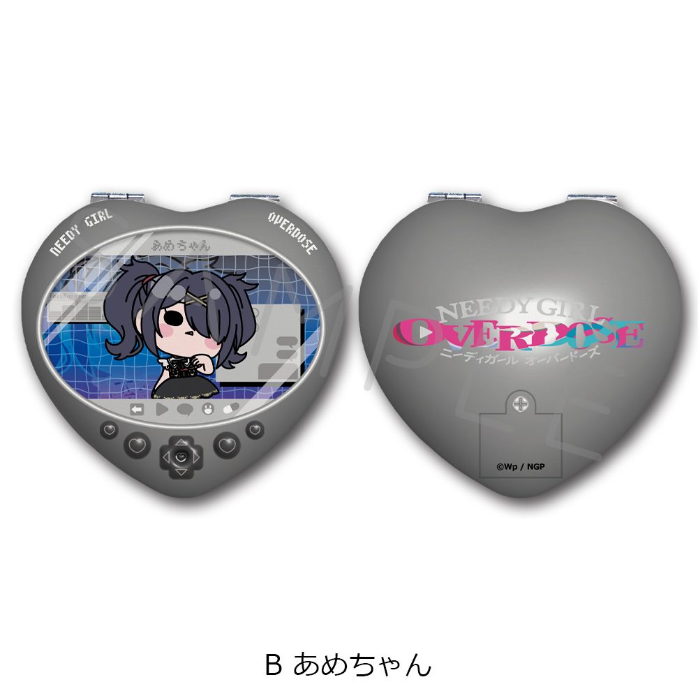 NEEDY GIRL OVERDOSE ハート型コンパクトミラー B あめちゃん ("NEEDY STREAMER OVERLOAD" Heart Compact Mirror B Ame-chan)