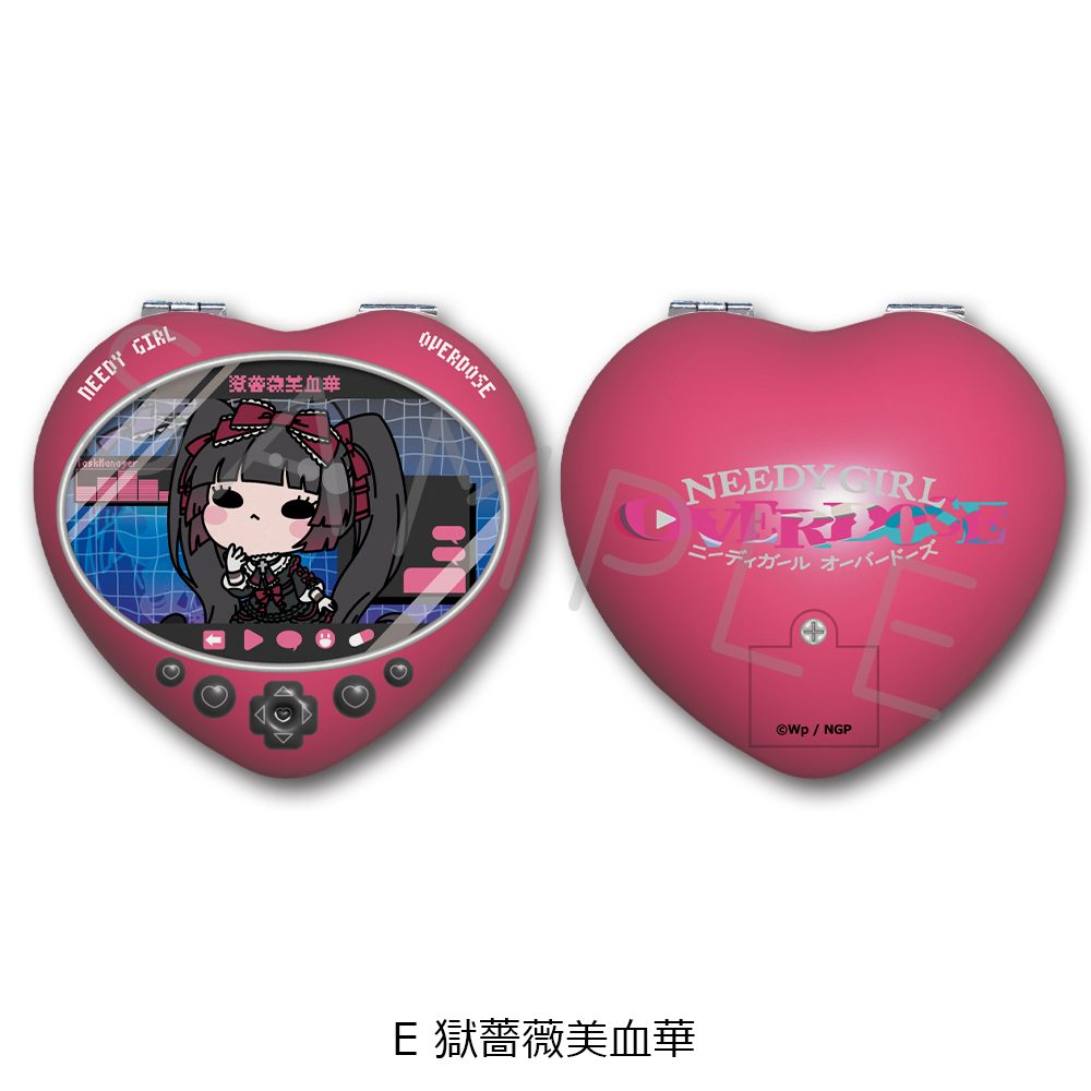 NEEDY GIRL OVERDOSE ハート型コンパクトミラー E 獄薔薇美血華 ("NEEDY STREAMER OVERLOAD" Heart Compact Mirror E Gokubara Michica)
