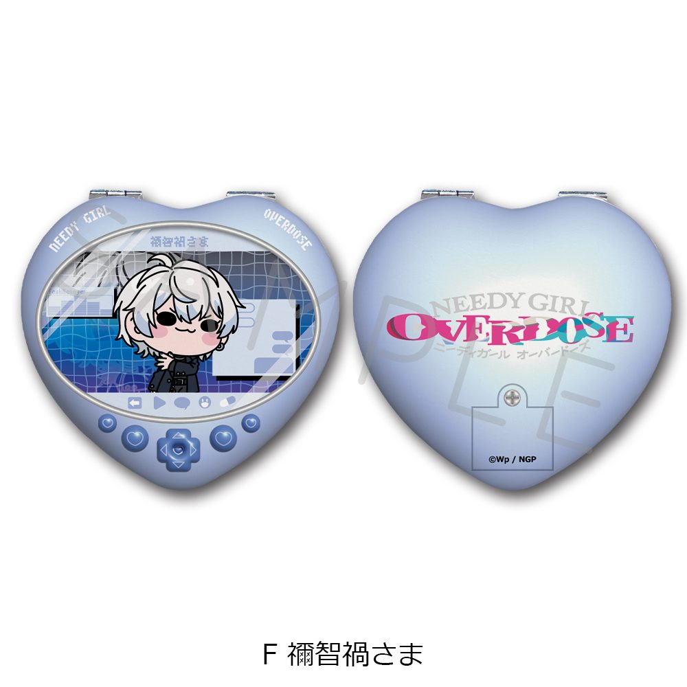 NEEDY GIRL OVERDOSE ハート型コンパクトミラー F 禰智禍さま ("NEEDY STREAMER OVERLOAD" Heart Compact Mirror F Nechika-Sama)