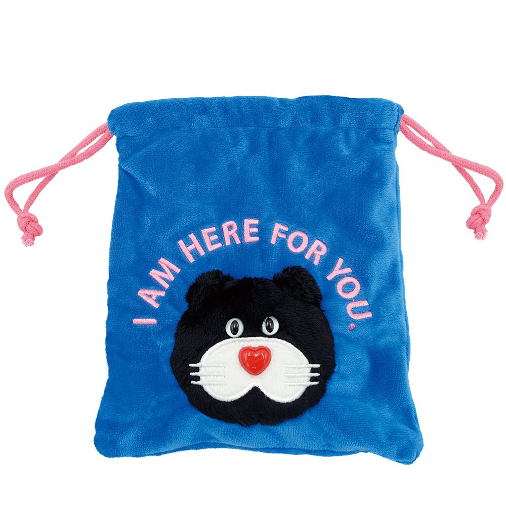 mojojojo ぬいぐるみ巾着 ねこ(黒) 8203-770 (mojojojo Plush Kinchaku Cat (Black) 8203-770)