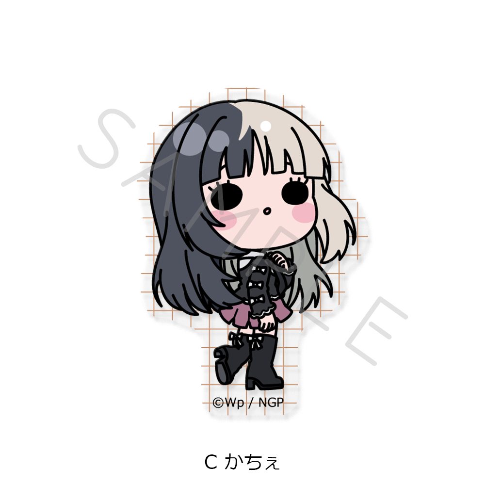 NEEDY GIRL OVERDOSE クリアカードステッカー C かちぇ ("NEEDY STREAMER OVERLOAD" Clear Card Sticker C Kache)