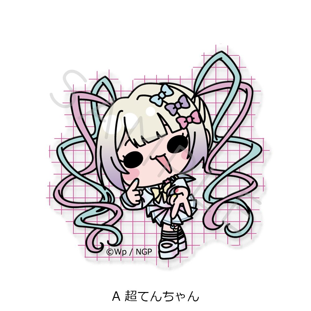 NEEDY GIRL OVERDOSE クリアカードステッカー A 超てんちゃん ("NEEDY STREAMER OVERLOAD" Clear Card Sticker A KAngel)