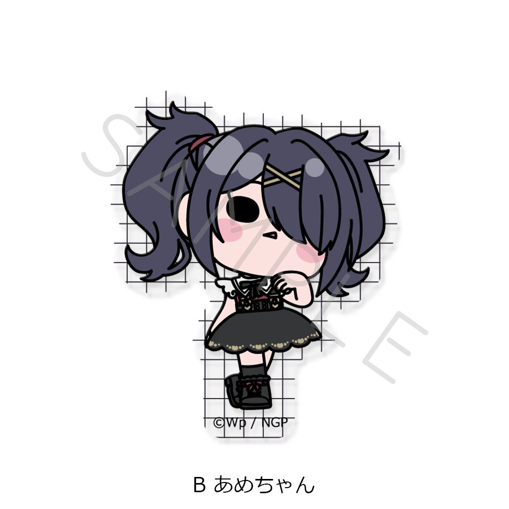 NEEDY GIRL OVERDOSE クリアカードステッカー B あめちゃん ("NEEDY STREAMER OVERLOAD" Clear Card Sticker B Ame-chan)