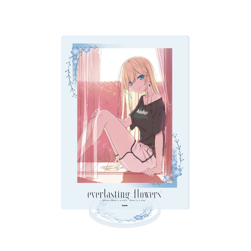アクリルスタンド everlasting flowers 04 星野蘭(公式イラスト) (Acrylic Stand "everlasting flowers" 04 Seino Ran (Official Illustration))