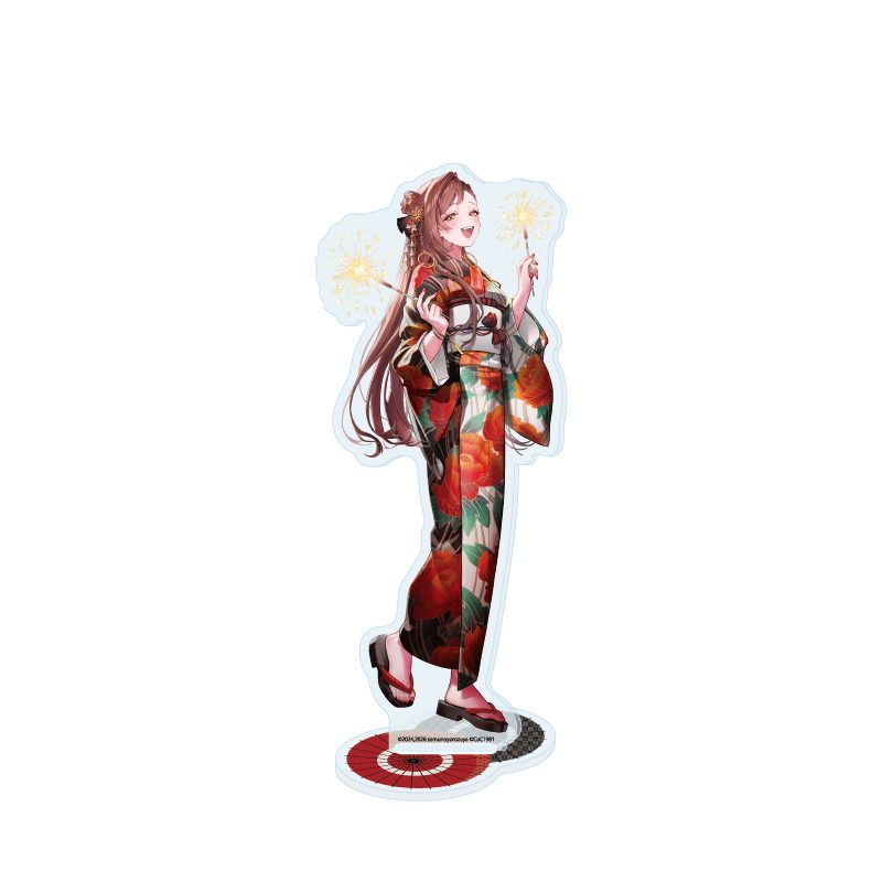 アクリルスタンド うずぶちの子還り 01 髙山ミナ 夏祭りVer.(描き下ろしイラスト) (Acrylic Stand "Child's Return to the Hollow" 01 Takayama Mina Summer Festival Ver. (Original Illustration))