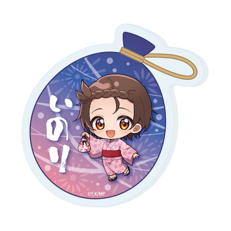おなまえアクリルプレートバッジ メダリスト 05 結束いのり 夏祭りVer.(ミニキャライラスト) (Name Acrylic Plate Badge "Medalist" 05 Yuitsuka Inori Summer Festival Ver. (Mini Character Illustration))