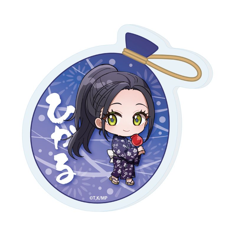 おなまえアクリルプレートバッジ メダリスト 07 狼嵜光 夏祭りVer.(ミニキャライラスト) (Name Acrylic Plate Badge "Medalist" 07 Kamisaki Hikaru Summer Festival Ver. (Mini Character Illustration))