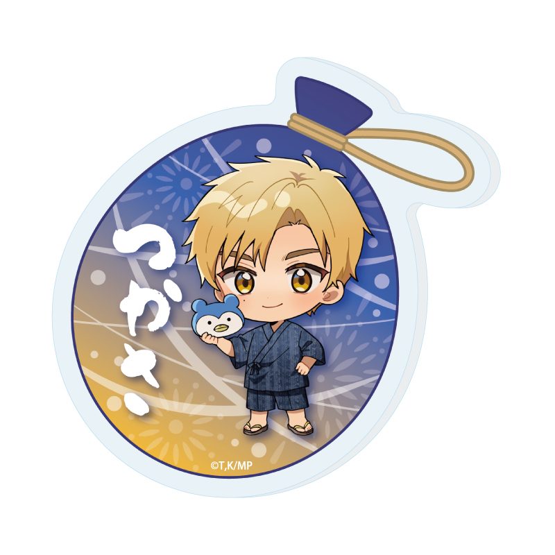 おなまえアクリルプレートバッジ メダリスト 06 明浦路司 夏祭りVer.(ミニキャライラスト) (Name Acrylic Plate Badge "Medalist" 06 Akeuraji Tsukasa Summer Festival Ver. (Mini Character Illustration))