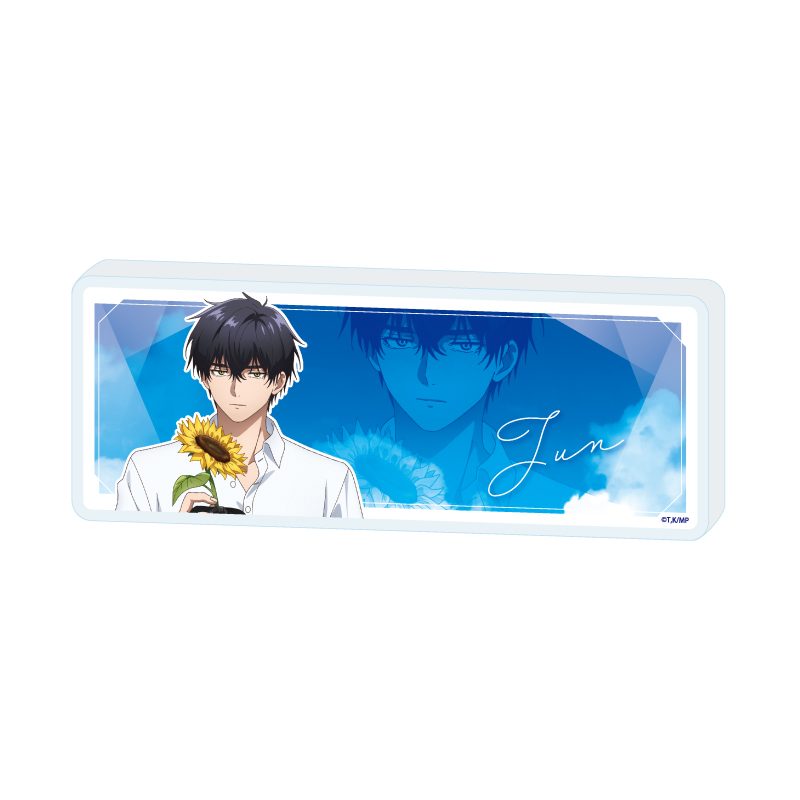 ミニアクリルブロック メダリスト 12 夜鷹純 ひまわりVer.(描き下ろしイラスト) (Mini Acrylic Block "Medalist" 12 Yodaka Jun Sunflower Ver. (Original Illustration))
