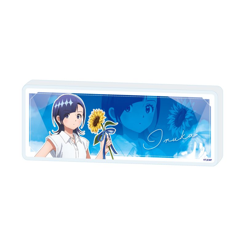 ミニアクリルブロック メダリスト 13 岡崎いるか ひまわりVer.(描き下ろしイラスト) (Mini Acrylic Block "Medalist" 13 Okazaki Iruka Sunflower Ver. (Original Illustration))