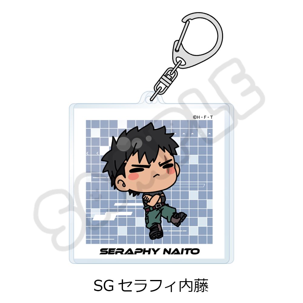 DIGIMON BEATBREAK 第2弾 アクリルキーホルダー SG セラフィ内藤 ("DIGIMON BEATBREAK" Vol. 2 Acrylic Key Chain SG Seraphy Naito)