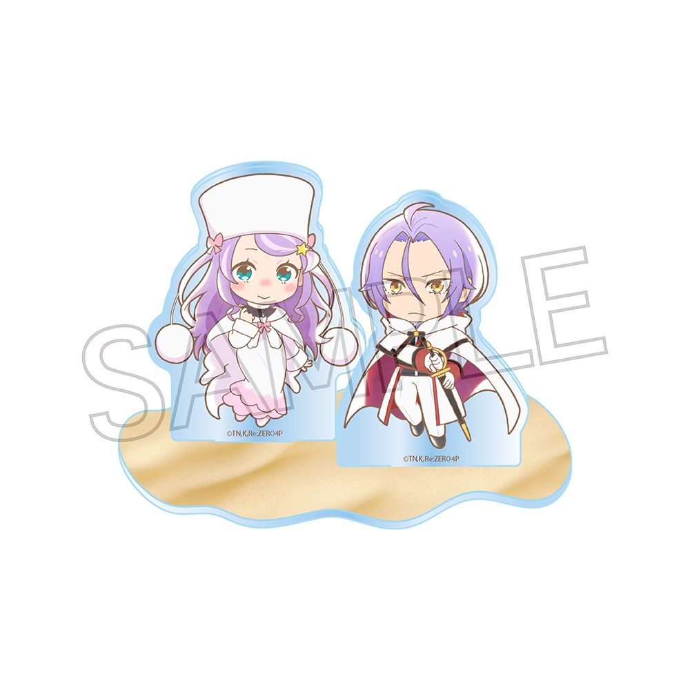 Re:ゼロから始める異世界生活 ミニキャラアクリルスタンド アナスタシア&ユリウス ("Re:Zero kara Hajimeru Isekai Seikatsu" Mini Character Acrylic Stand Anastasia & Julius)