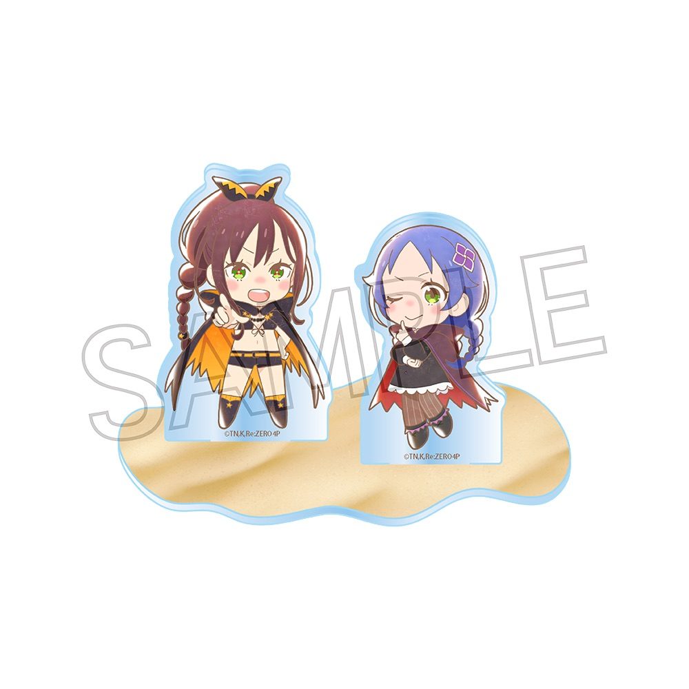 Re:ゼロから始める異世界生活 ミニキャラアクリルスタンド シャウラ&メィリィ ("Re:Zero kara Hajimeru Isekai Seikatsu" Mini Character Acrylic Stand Shaula & Meili)