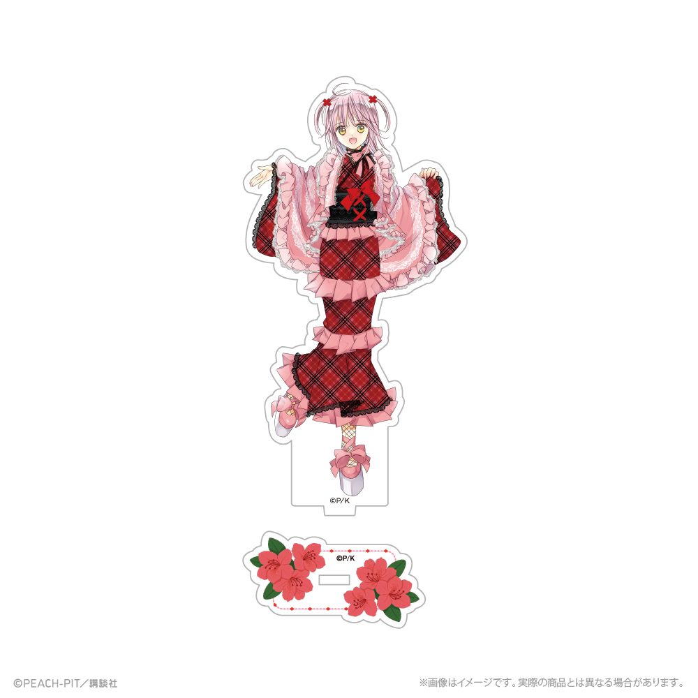 しゅごキャラ! 描き下ろしアクリルスタンド 日奈森あむ 花なり花やしき ("Shugo Chara!" Original Illustration Acrylic Stand Hinamori Amu Hananari Hanayashiki)