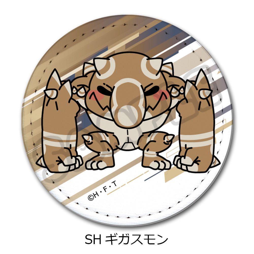 DIGIMON BEATBREAK 第2弾 レザーバッジ SH ギガスモン ("DIGIMON BEATBREAK" Vol. 2 Leather Badge SH Gigasmon)