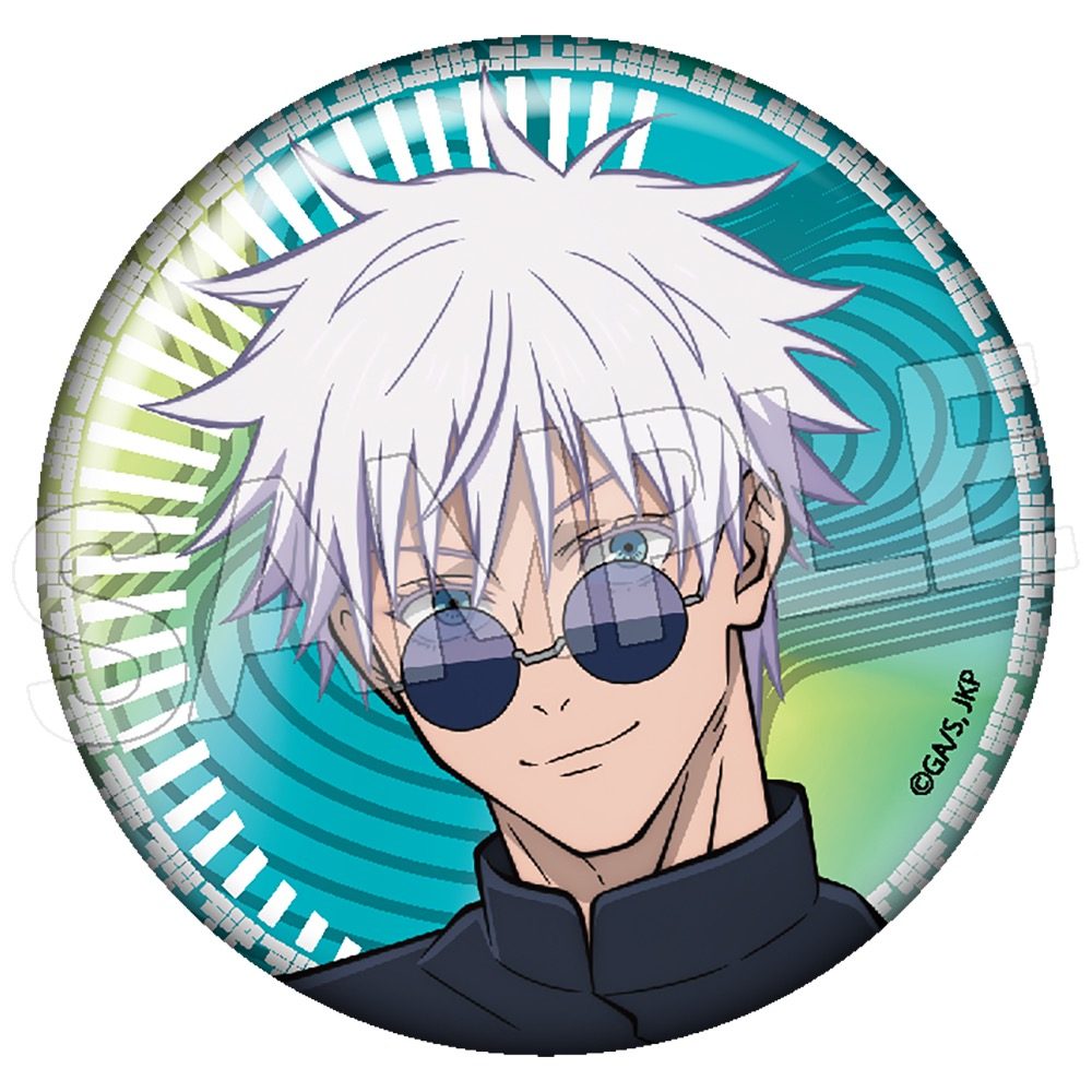 呪術廻戦 5周年 メタリック缶バッジ 五条悟(懐玉・玉折) ("Jujutsu Kaisen" 5th Anniversary Metallic Can Badge Gojo Satoru (Hidden Inventory / Premature Death))