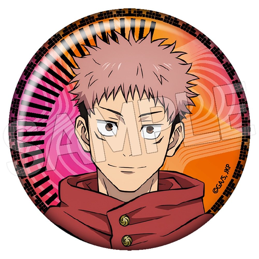 呪術廻戦 5周年 メタリック缶バッジ 虎杖悠仁 ("Jujutsu Kaisen" 5th Anniversary Metallic Can Badge Itadori Yuji)