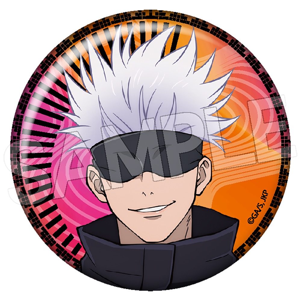 呪術廻戦 5周年 メタリック缶バッジ五条悟 ("Jujutsu Kaisen" 5th Anniversary Metallic Can Badge Gojo Satoru)