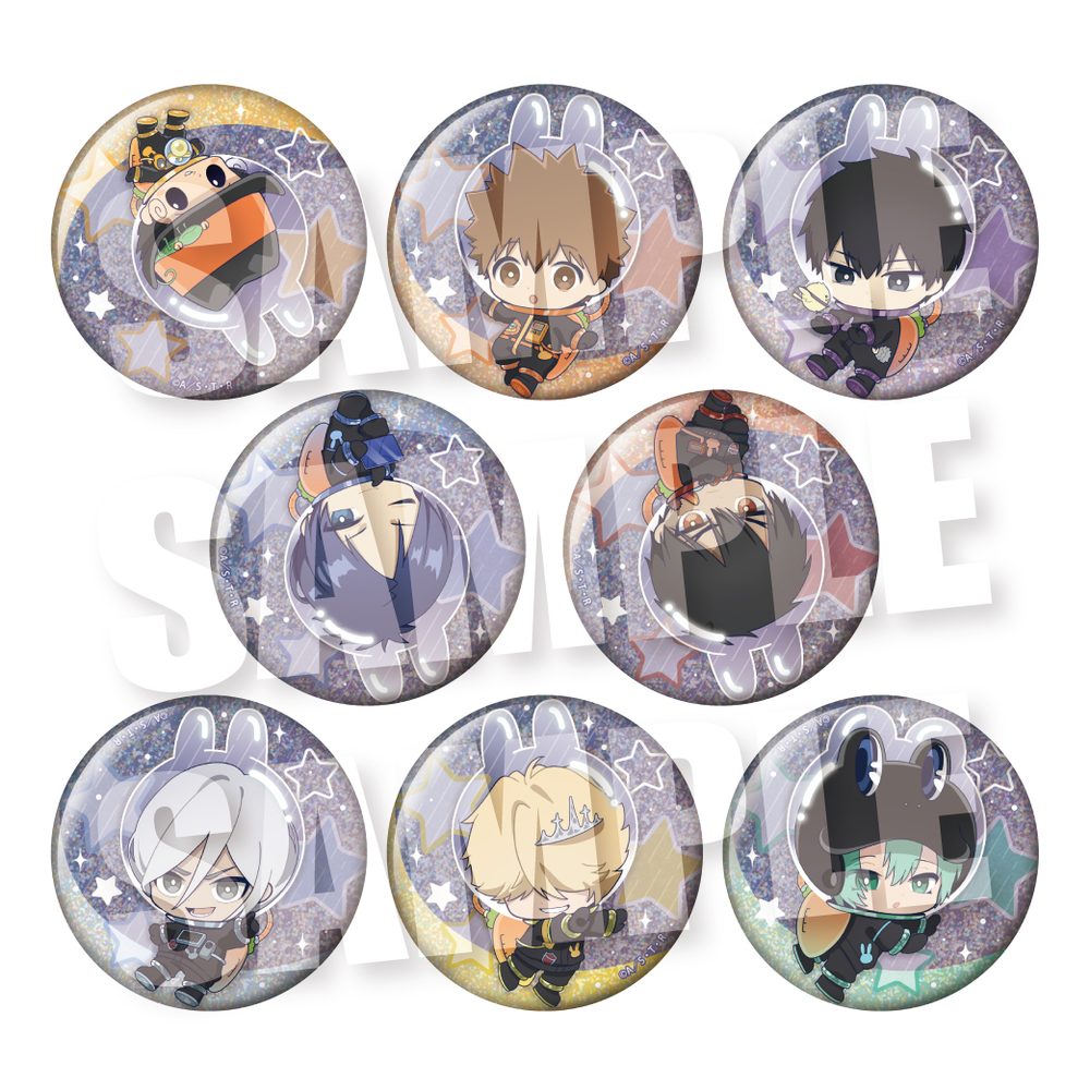 家庭教師ヒットマンREBORN! うさびてぃトレーディンググリッター缶バッジ ("Reborn!" Usavity Trading Glitter Can Badge)