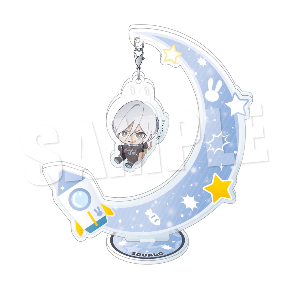家庭教師ヒットマンREBORN! うさびてぃゆらゆらアクリルスタンド スペルビ・スクアーロ(10年後) ("Reborn!" Usavity Yurayura Acrylic Stand Superbia Squalo (10 Years Later))
