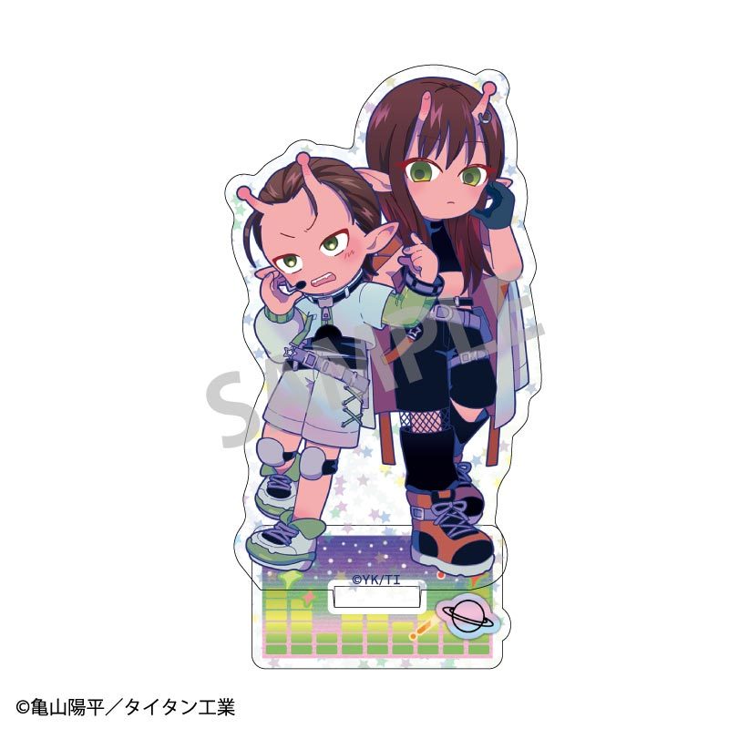 銀河特急 ミルキー☆サブウェイ ホログラムミニアクリルスタンド アカネ&カナタ 描き起こし第3弾 COSMOS☆IDOL ("MILKY SUBWAY THE GALACTIC LIMITED EXPRESS" Hologram Mini Acrylic Stand Akane & Kanata Original Illustration Vol. 3 Cosmos Idol)