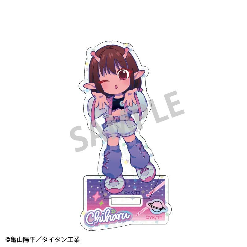 銀河特急 ミルキー☆サブウェイ ホログラムミニアクリルスタンド チハル 描き起こし第3弾 COSMOS☆IDOL ("MILKY SUBWAY THE GALACTIC LIMITED EXPRESS" Hologram Mini Acrylic Stand Chiharu Original Illustration Vol. 3 Cosmos Idol)