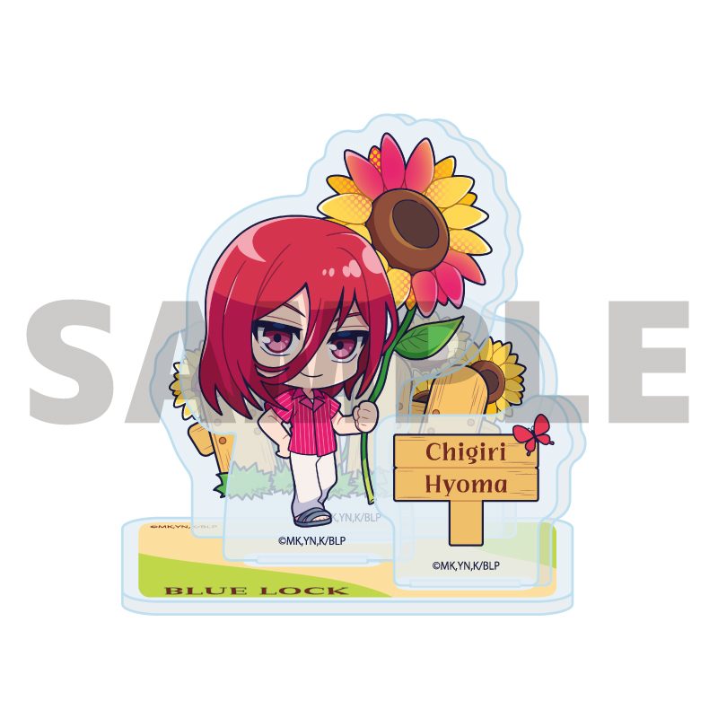 アクリルスタンドプレート ブルーロック 18 千切豹馬 カラフルサンフラワーVer.(ミニキャライラスト) (Acrylic Stand Plate "Blue Lock" 18 Chigiri Hyoma Colorful Sunflower Ver. (Mini Character Illustration))
