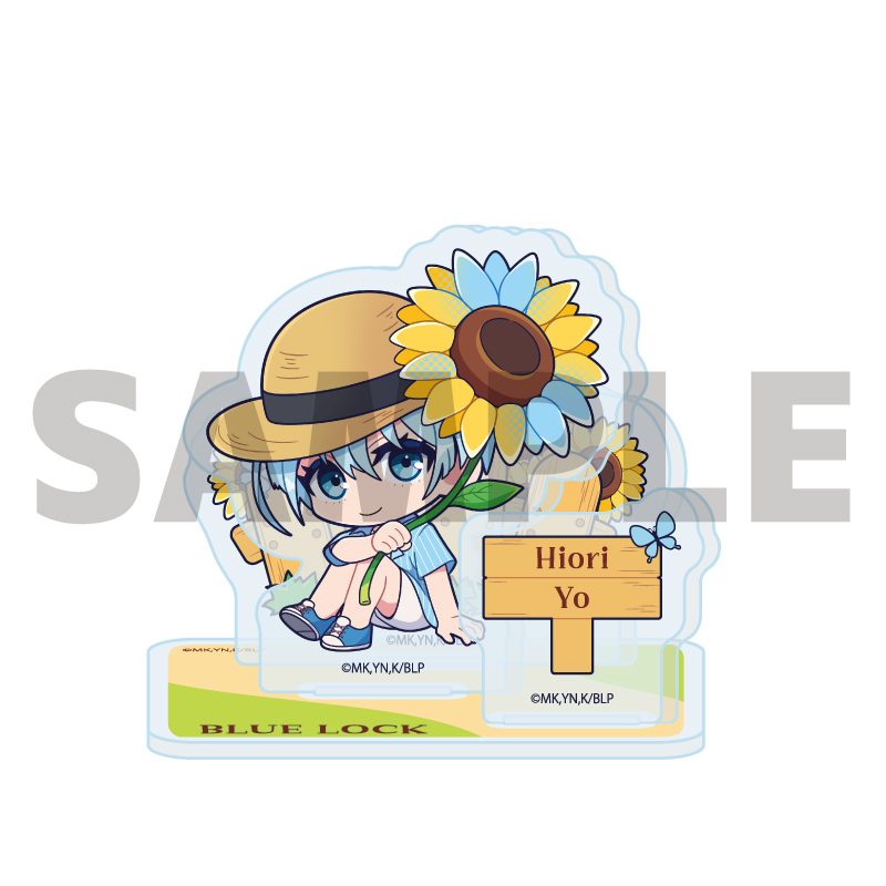 アクリルスタンドプレート ブルーロック 20 氷織羊 カラフルサンフラワーVer.(ミニキャライラスト) (Acrylic Stand Plate "Blue Lock" 20 Hiori Yo Colorful Sunflower Ver. (Mini Character Illustration))