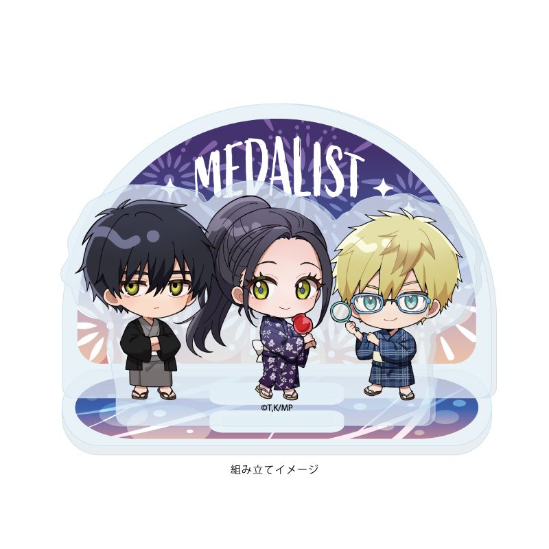 アクリルスタンドプレート メダリスト 06 夏祭り BVer.(ミニキャライラスト) (Acrylic Stand Plate "Medalist" 06 Summer Festival B Ver. (Mini Character Illustration))
