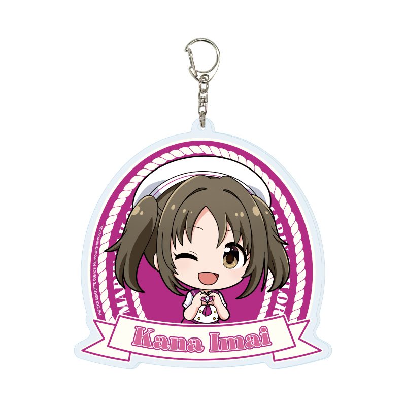デカアクリルキーホルダー アイドルマスター シンデレラガールズ 24 今井加奈 マリンセーラーVer.(ミニキャライラスト) (Deka Acrylic Key Chain "The Idolmaster Cinderella Girls" 24 Imai Kana Marine Sailor Ver. (Mini Character Illustration))